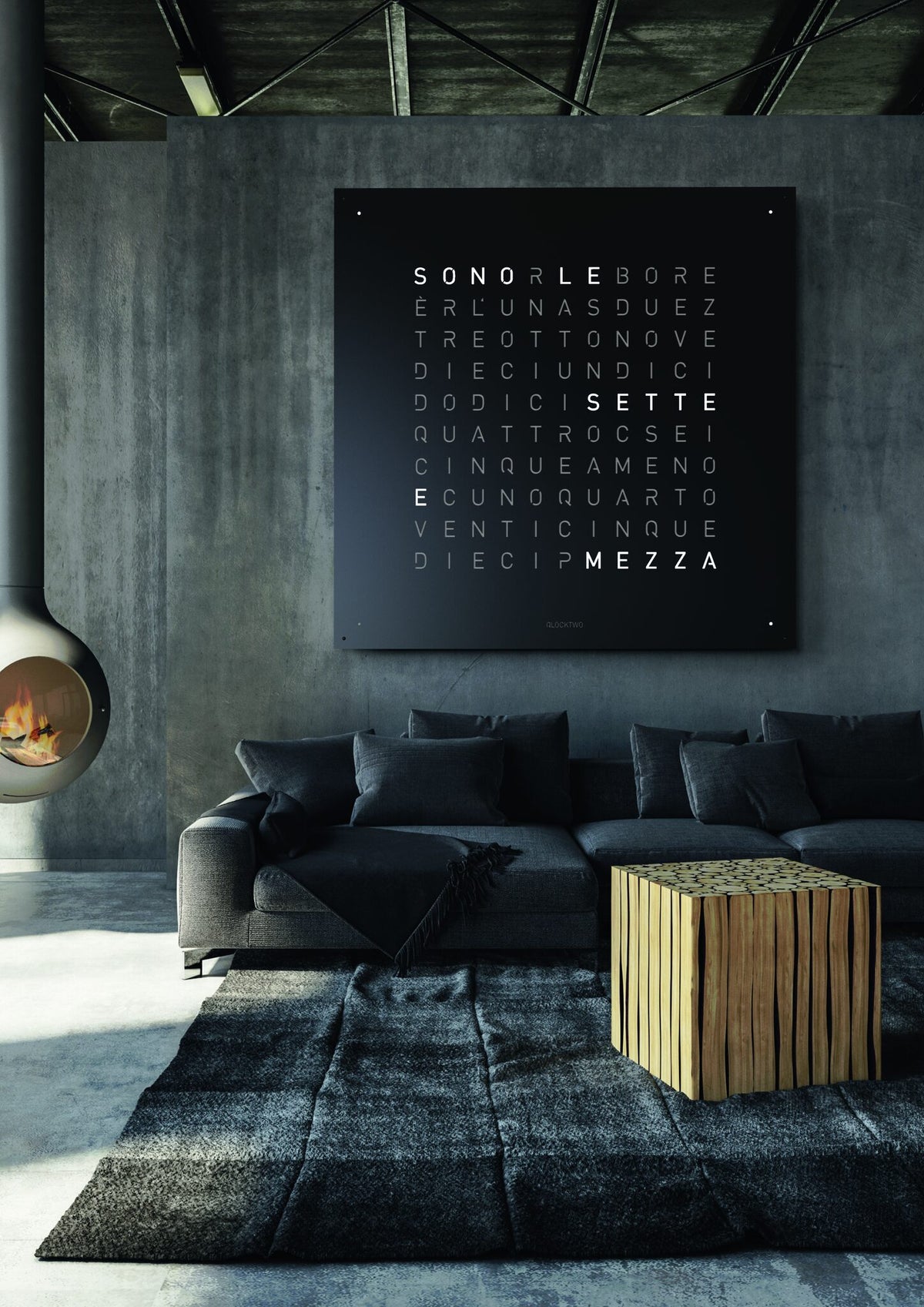 Qlocktwo Earth 180